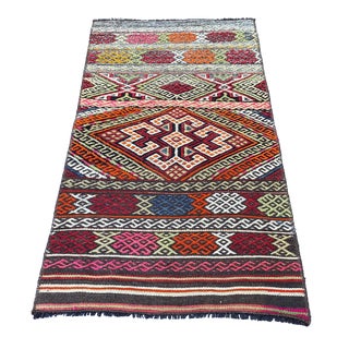Handwoven Vintage Kurdish Kilim Rug For Sale