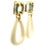 Modern 1970s Italian Modernist 18k Gold Diamond and Sculpted Natural Bone Drop Earrings, A Pair For Sale - Image 3 of 13