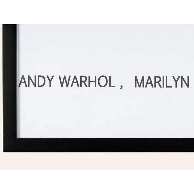Green Warhol's Monroe Exhibition Plaque For Sale - Image 8 of 10