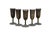 Traditional Antique Webster & Co Sterling Silver 925 Cordial Shot Glasses 79g 3.25" - Set of 5 For Sale - Image 3 of 11