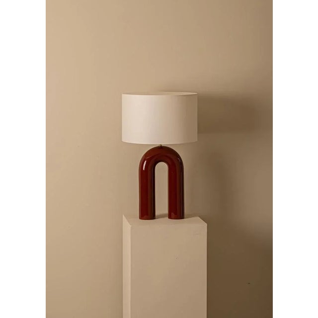 Contemporary Iron Ceramic Arko Table Lamp by Simone & Marcel For Sale - Image 3 of 6