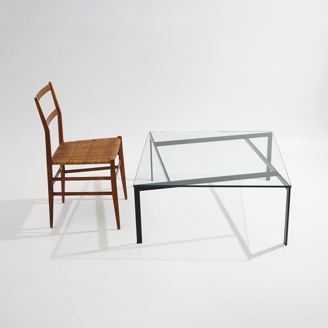 Glass and Metal Coffee Table by Paolo Tilche for Arform, 1960s For Sale - Image 12 of 13