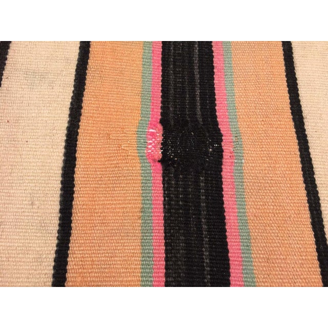 Vintage Moroccan Berber Striped Wool Kilim Rug, 5'4" x 11'6" For Sale - Image 12 of 12