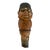 Antique Cork Bottle Stopper in the Form of a Hand Carved Wood Bespectacled Man, German For Sale