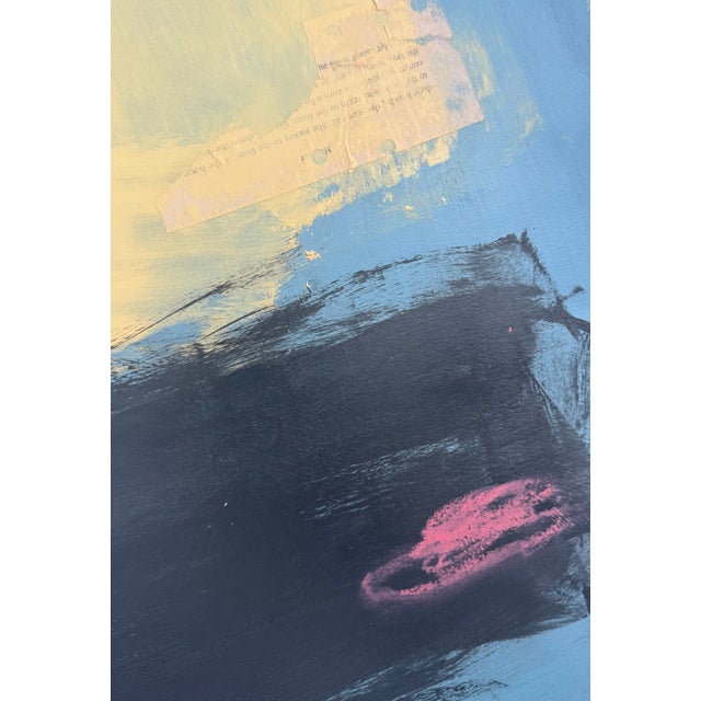 "Vibrate" Original Contemporay Abstract Painting on Paper For Sale - Image 4 of 5