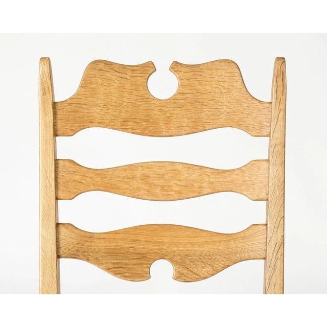 Wood Modernist Razorblade Dining Chairs by Henning Kjærnulf, 1960s For Sale - Image 7 of 10