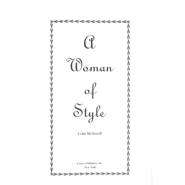 1990s "A Woman of Style" 1992 McDowell, Colin For Sale - Image 5 of 5