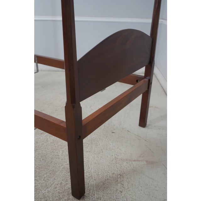 Pair Berwyn Cabinetmaker Bench Made Mahogany Twin Beds For Sale - Image 11 of 12