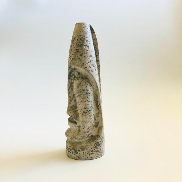 Mid-Century Modern Mh Strikow Art Porcelain Tiki Vase For Sale - Image 3 of 9