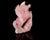 Pink Natural Rose Quartz Pegasus Flying Horse Pink Gemstone For Sale - Image 8 of 13