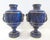 Late 19th Century Late 19th. Century French Sevres Porcelain Gilded Lapis Lazuli Ground Palace Ground Urns - Pair For Sale - Image 5 of 18