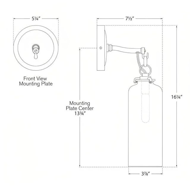 Visual Comfort Thomas O'Brien for Visual Comfort Signature Katie Small Cylinder Sconce in Polished Nickel with Clear Glass For Sale - Image 4 of 4