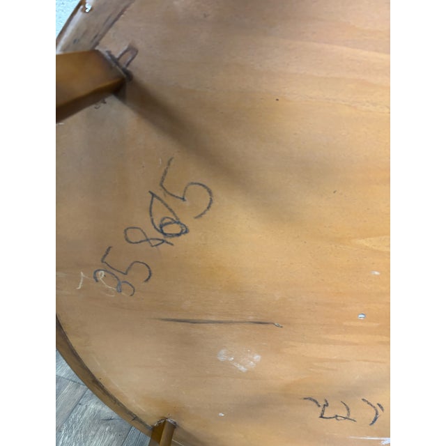 Vintage Mid Century Modern MCM Round Coffee Table For Sale - Image 15 of 16