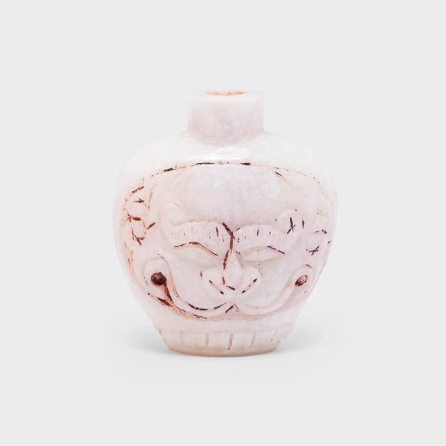 Chinese Chinese Stone Snuff Bottle With Fu Lion For Sale - Image 3 of 5