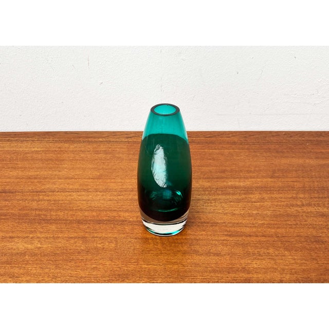 Mid-Century Modern 1365 Glass Vase by Tamara Aladin for Riihimäki, Finland, 1960s, in Very Good conditions. Designed 1960...