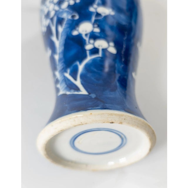 19th or 20th Century Chinese Blue and White Prunus Vase For Sale - Image 11 of 13