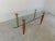 Vintage Italian Glass and Wooden Dining Table, 1990s For Sale - Image 3 of 10