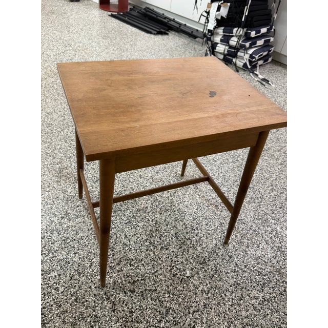 Brown 1950s Paul McCobb Planner Group Desk & Side Table For Sale - Image 8 of 10