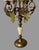 Pair of Antique Five Light Brass & Alabaster Candelabra With Glass Grapes For Sale - Image 4 of 11