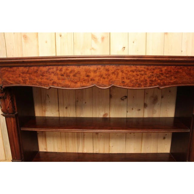 Large 19th Century Mahogany Veneer Console Table For Sale - Image 3 of 11