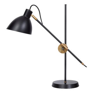 Scandinavian Black KH#1 Table Lamp in Brass from Konsthantverk For Sale