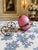 Antique French Pink Opaline Egg Casket in Ornate Brass Carriage For Sale - Image 4 of 4