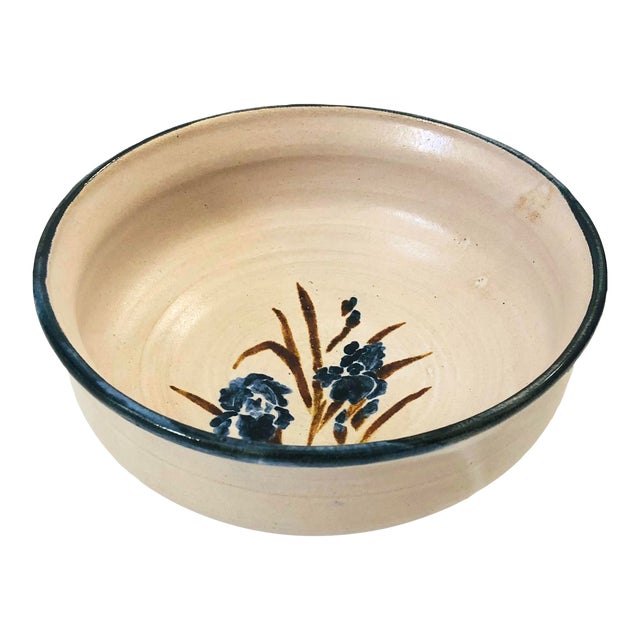 Studio Pottery Iris Bowl For Sale