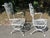 Pair Woodard Iron Arm Chairs Andalusian Spanish Lace Pattern For Sale In Providence - Image 6 of 9