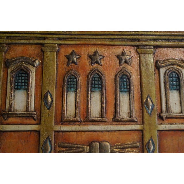 1980s Handmade Carved Wood Guatemalan Church Retablo For Sale In San Antonio - Image 6 of 10