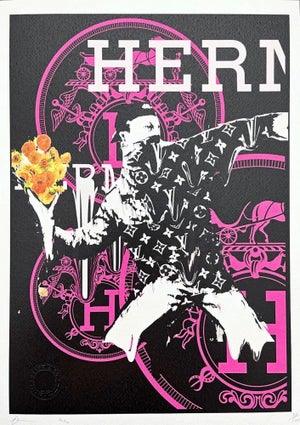 Death Nyc - Banksy Flower Thrower and Hermes - Limited Edition With Certificate