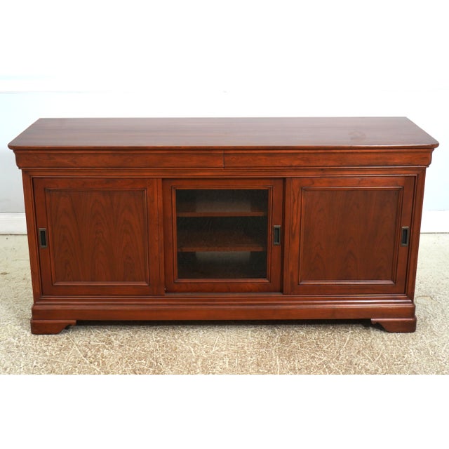 Age: C.2010 Details: Cherry Bracket Feet Dovetailed Drawer Construction High Quality Construction Raised Panel Doors...