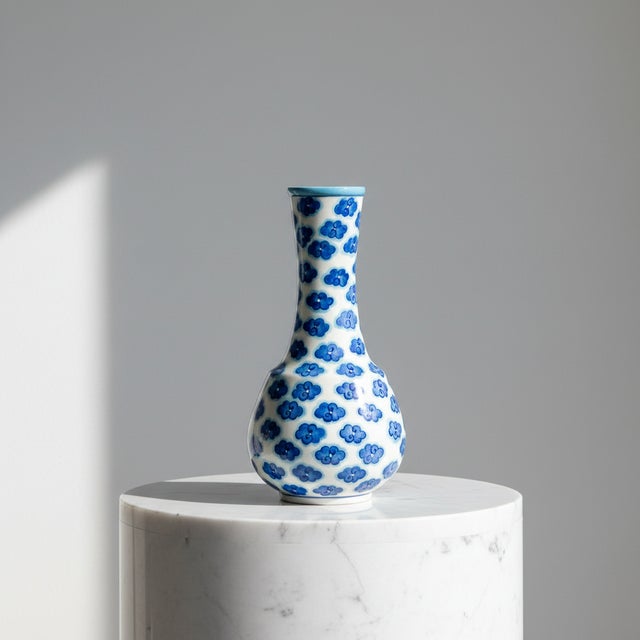 The Handmade White Bud Vase: Breath of the Sky ☁️ Bring a sense of calm and clarity to your space with this Handmade White...