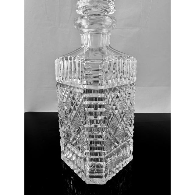 English 1970s Waterford Master Cutters Square Crystal Decanter For Sale - Image 3 of 7