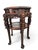 Description: Companion pair of elaborately carved Chinese jardinière or display stands, attributed to the Cantonese...