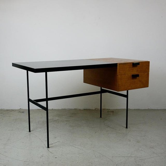 Metal Pierre Paulin Desk Cm141 attributed to Thonet, 1950s For Sale - Image 7 of 18
