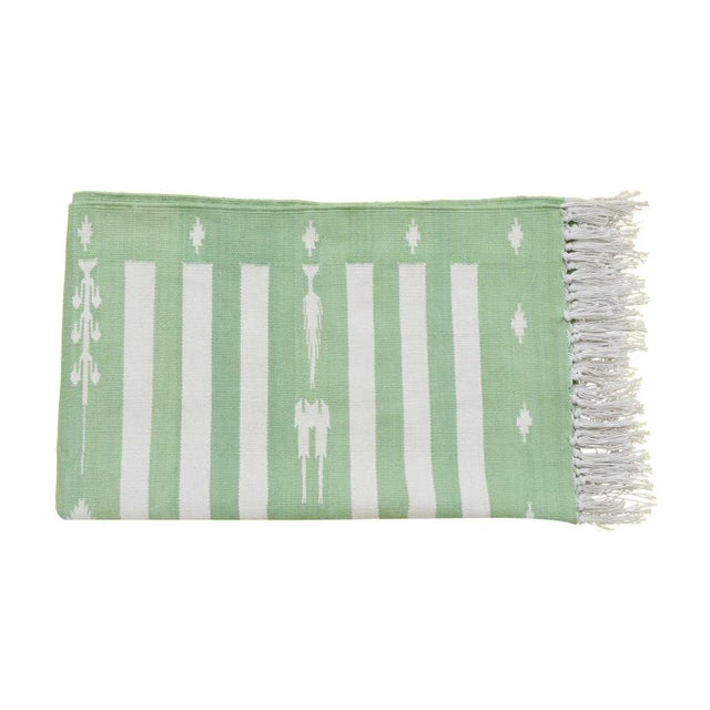 Casa Cosima Kerra Rug, 2.5x14, Green For Sale - Image 4 of 5