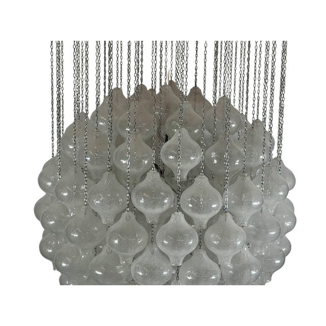 Tulipan Chandelier in Glass and Metal by J.T. Kalmar for Kalmar, Austria, 1970s For Sale - Image 10 of 18