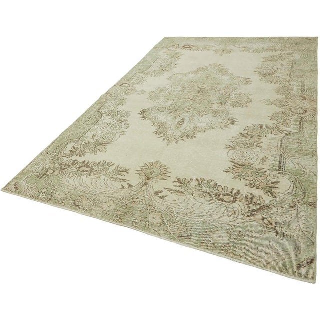 Vintage Turkish Hand-Knotted Rug For Sale - Image 3 of 7