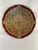 Large Mid 20th Century Red and Gold Round Italian Florentine Decorative Tray For Sale - Image 11 of 12