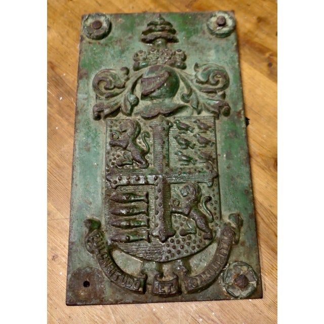 The Coat of Arms of Bournemouth Iron Wall Plaque For Sale - Image 3 of 7