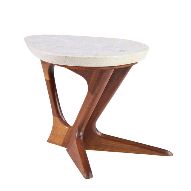 Mid 20th Century Harvey Probber Mid Century Walnut and Terrazzo Side End Table For Sale - Image 5 of 9