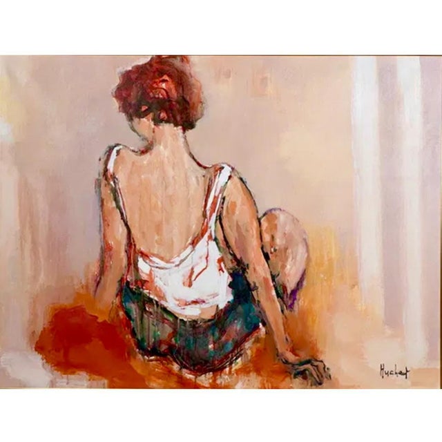 Urbain Huchet (French, 1930-2014) Title: Jeune Fille de Dos aux Cheveux Rouges (Young Girl From The Back With Red Hair)...