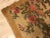 Vintage Handmade Tan Wool Pink Floral Rug For Sale - Image 9 of 11