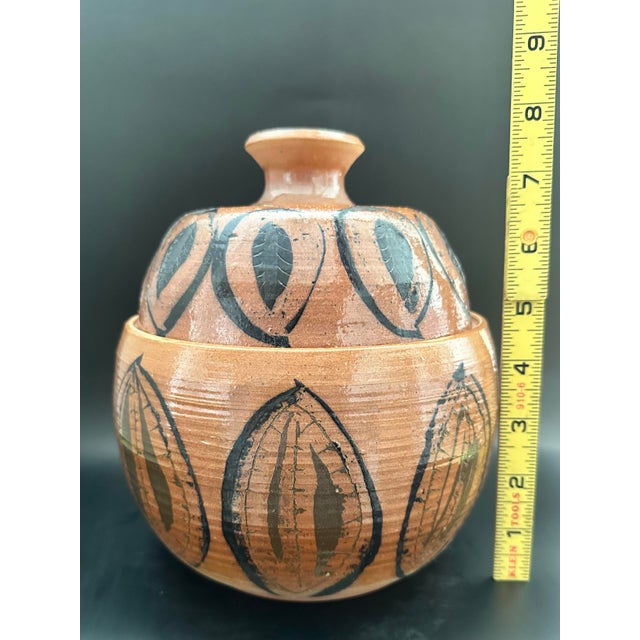 Studio Pottery Lidded Jar - Tonto Clay, Hand-Thrown For Sale - Image 10 of 10