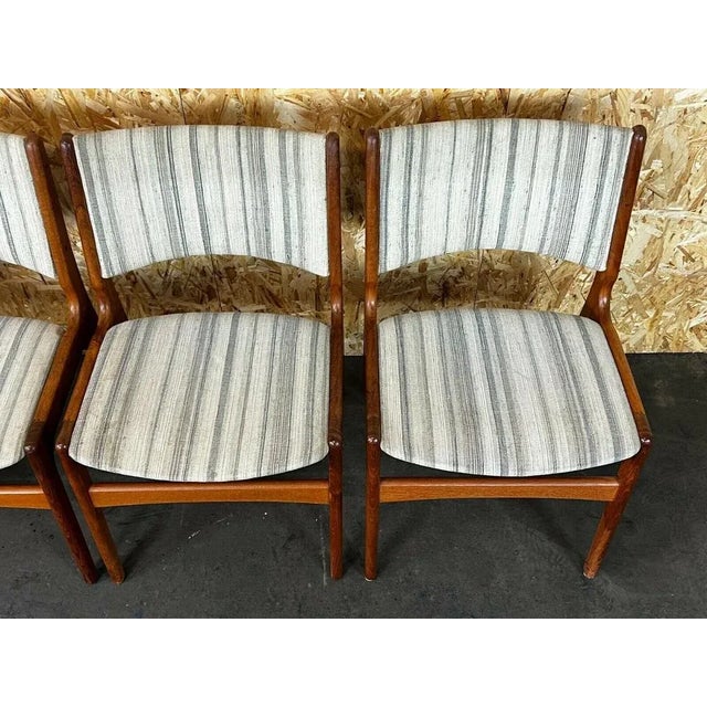 Mid-Century Danish Teak Dining Chairs by Henning Kjærnulf, 1960s, Set of 4 For Sale - Image 9 of 13