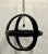 Modern Modern Ebony Circular Chandelier / Lighting Pendant, Contemporary For Sale - Image 3 of 13