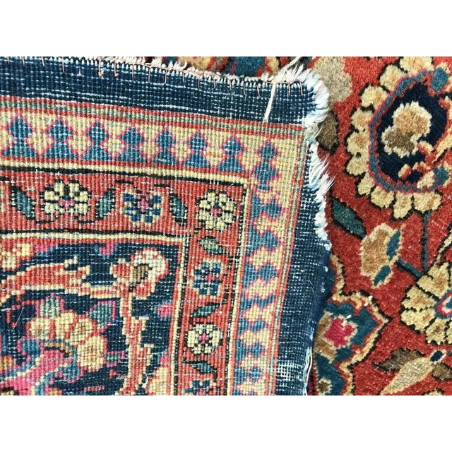 Vintage Wool Kashan Rug, 1920s For Sale - Image 15 of 16