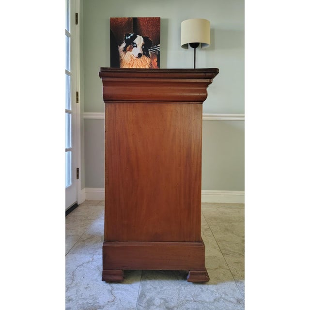 19th Century French Louis Philippe Mahogany Commode, Chest of Drawers For Sale - Image 9 of 13