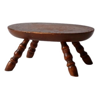 Vintage Early American Style Footstool For Sale