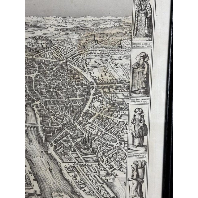 Gray Framed Map of Paris For Sale - Image 8 of 18